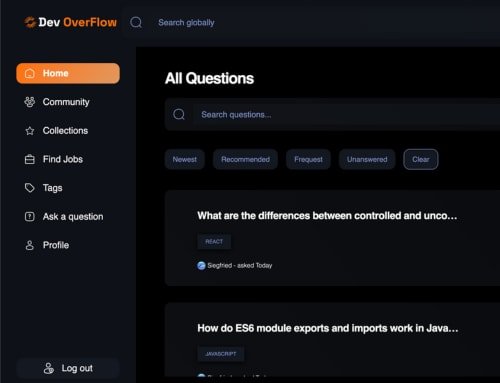 Dev OverFlow - A community-driven platform for developers